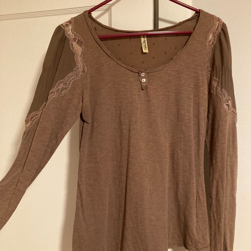 Free People Puff-sleeve Blouse (Small)